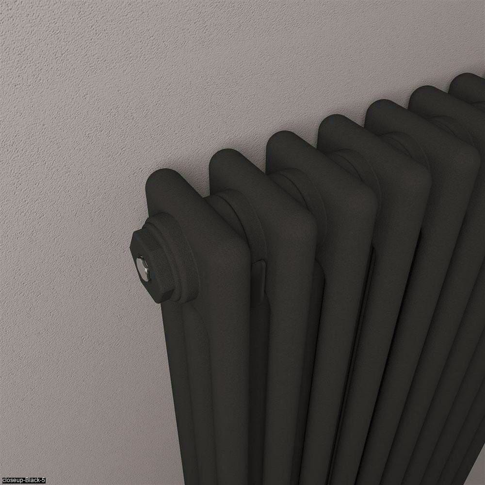 Eastbrook Eastbrook Rivassa Traditional 3 Column Radiator in Matt Black