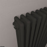 Eastbrook Eastbrook Rivassa Traditional 3 Column Radiator in Matt Black