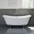 Burlington Back To Wall Freestanding Bath Burlington Avantgarde Back To Wall Traditional Bath in Gloss White