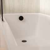 Crosswater Overflow Filler Matt Black Crosswater MPRO Bath Filler with Click Clack Waste