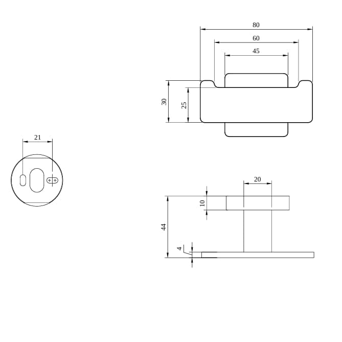 Villeroy & Boch Robe Hook Villeroy & Boch Elements - Striking Double Towel Hook