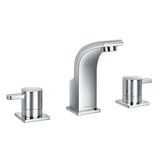 Flova 3 Tap Hole Basin Set Flova Essence 3 Hole Basin Mixer Tap with Clicker Waste in Diamond Chrome