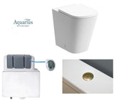Aquarius Back to Wall Toilet Aquarius Laura Back to Wall Rimless Toilet Bundle with Pan, Cistern and Flush Button