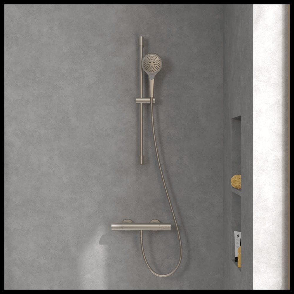 Villeroy & Boch Exposed Shower Valve Villeroy & Boch Universal Thermostatic Round Bar Shower Valve
