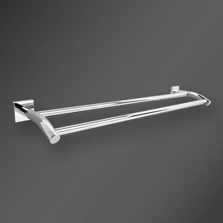 Miller Towel Rails and Rings Miller Atlanta Double Towel Rail in Chrome