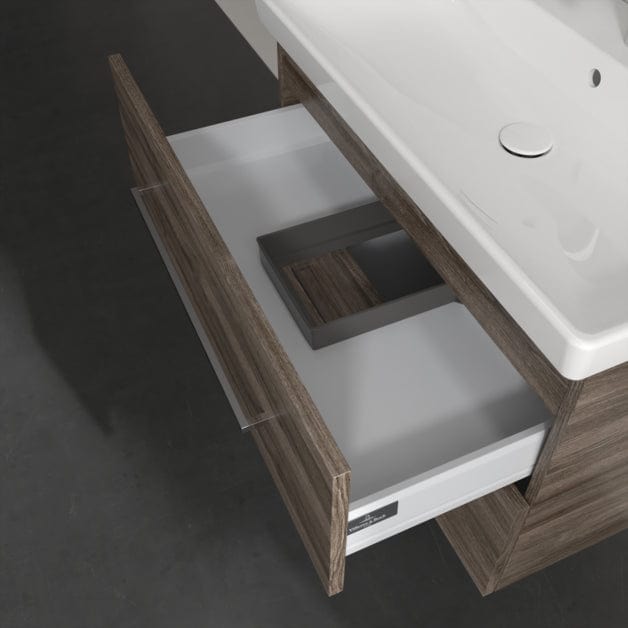 Villeroy & Boch Wall Mounted Vanity Unit Villeroy & Boch Avento Wall Hung Vanity Unit 780mm Two Drawers with Basin