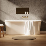 Crosswater Back To Wall Freestanding Bath 1700 x 800mm Crosswater Cursa Back to Wall Freestanding Bath
