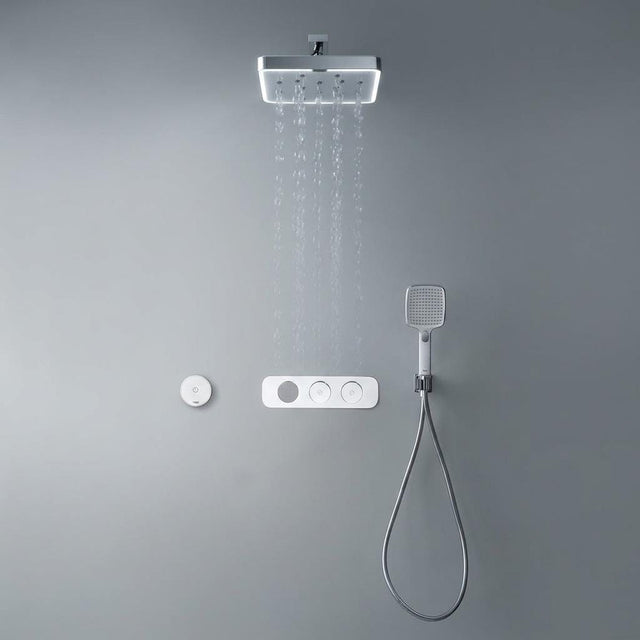 TED Exposed Shower Set Wall Mounted TED Venn BubbleSpa® Complete 2 Outlet Shower Kit with Wireless Button