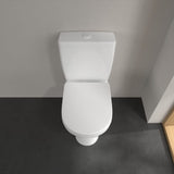 Villeroy & Boch Close Coupled Toilet Villeroy & Boch O.novo Compact Rimless Open Back Close Coupled DirectFlush Toilet with Soft Close Seat