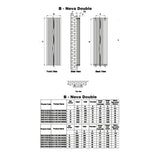 Reina Panel Radiator Reina Neva Vertical Double Panel Central Heating Radiator