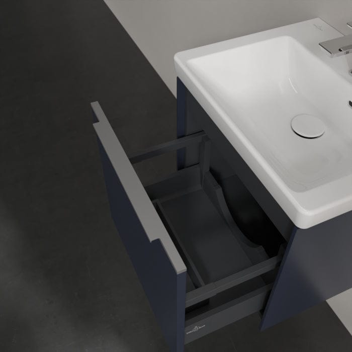 Villeroy & Boch Wall Mounted Vanity Unit Villeroy & Boch Subway 3.0 Wall Hung 500mm One Drawer Vanity Unit with Basin