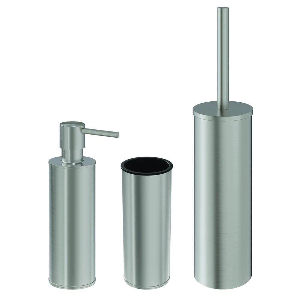 Crosswater Accessory Set Brushed Nickel Crosswater MPRO Floorstanding Accessory Set