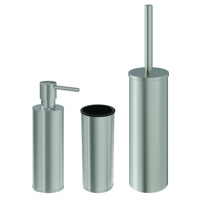 Crosswater Accessory Set Brushed Nickel Crosswater MPRO Floorstanding Accessory Set