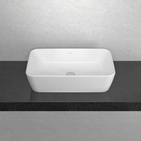 Villeroy & Boch Countertop Basin Villeroy & Boch Architectura Rectangular 600mm Countertop Basin (with Overflow) in Alpin White