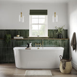 Britton Back To Wall Freestanding Bath Britton Saturn Back to Wall Freestanding Bath - 1700 x 750mm in White