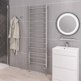 Eastbrook Ladder Rail 1750 x 600 / Electric Only Eastbrook Tuscan Round Heated Towel Rail in Chrome