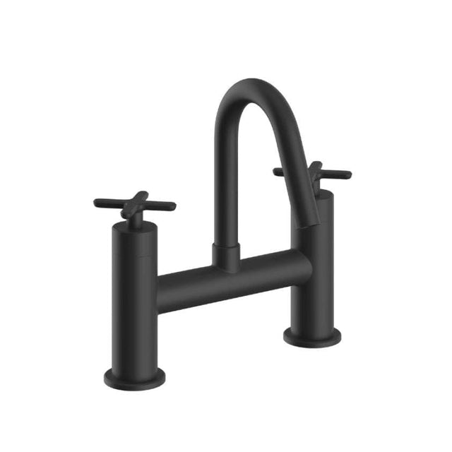 Heritage Bath Mixer Matt Black Heritage Salcombe Bath Filler Tap