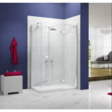Merlyn Ionic Essence Frameless Hinged Shower Door and Inline Panel