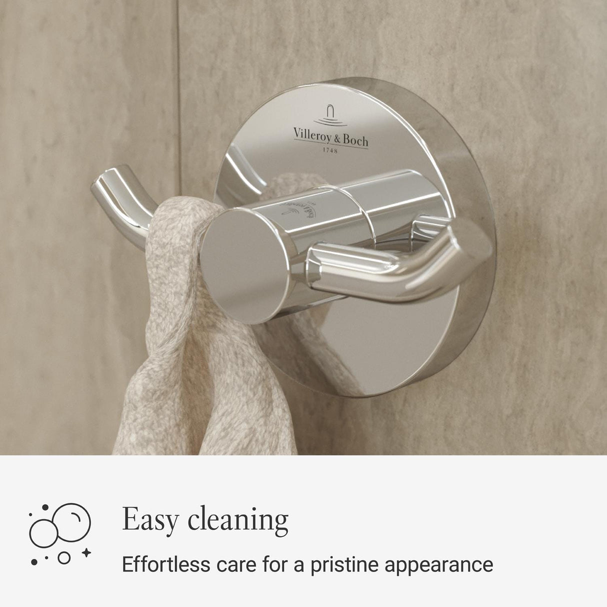 Villeroy & Boch Robe Hook Villeroy & Boch Elements - Tender Double Robe Hook