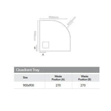 Merlyn Quadrant Shower Tray Merlyn Truestone Quadrant Shower Tray
