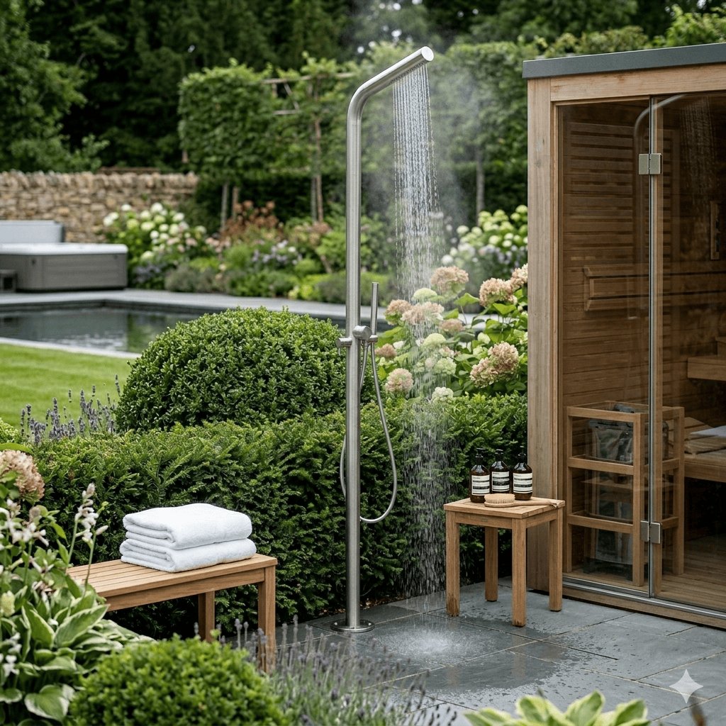 Clearwater Exposed Shower Set Clearwater 316 Stainless Steel Ixora Outdoor Shower with Handset