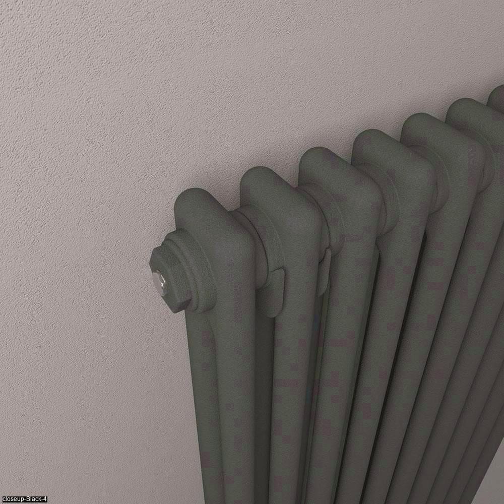 Eastbrook Column Radiator Eastbrook Rivassa Traditional 2 Column Radiator in Matt Anthracite