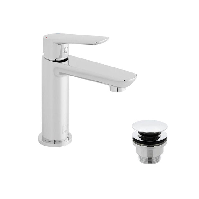 VADO Cloakroom Tap Vado Photon Mini Mono Basin Mixer Tap with Universal Waste - Chrome - PHO-100M/CC-C/P