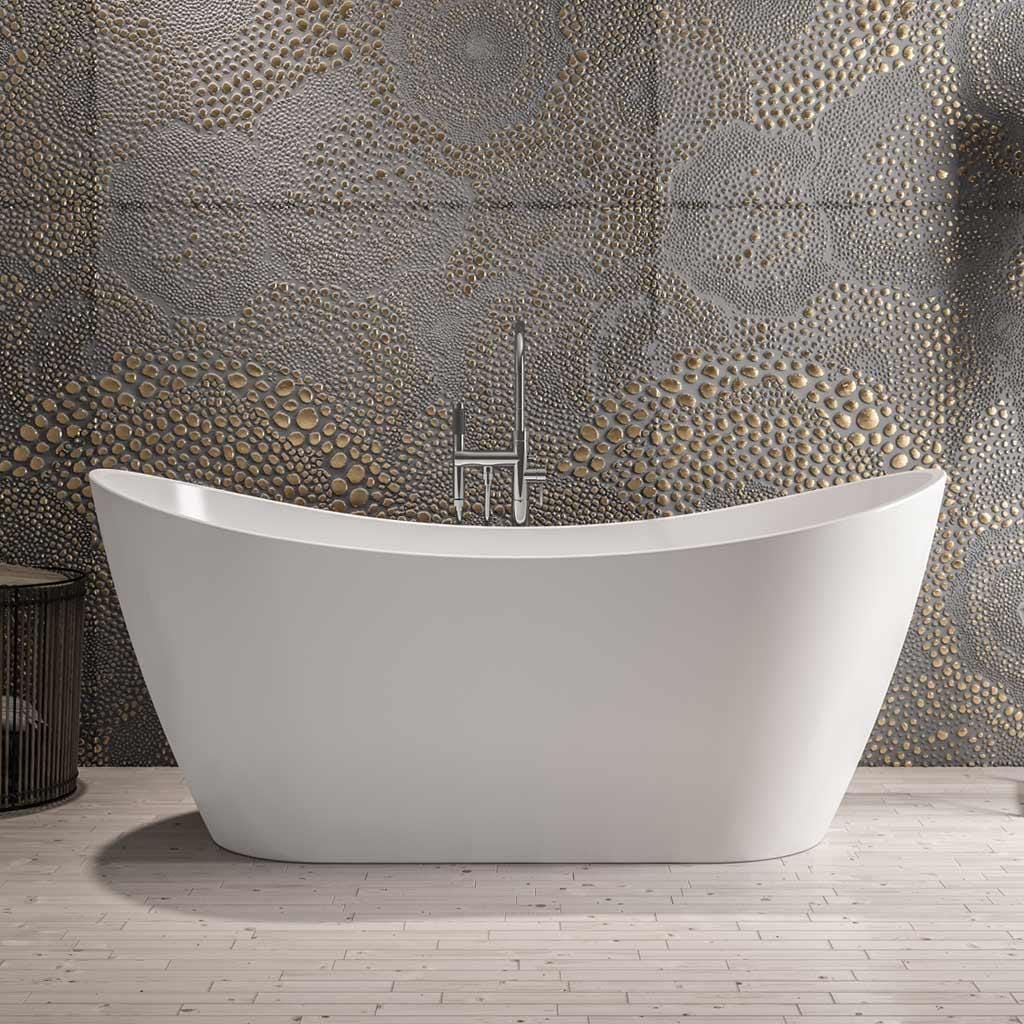 Eastbrook Roll Top and Slipper Freestanding Bath Eastbrook Chislehurst Freestanding Bath - 1700 x 790mm in Gloss White