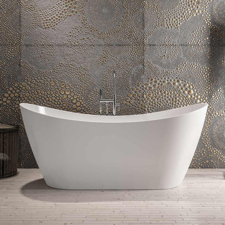 Eastbrook Roll Top and Slipper Freestanding Bath Eastbrook Chislehurst Freestanding Bath - 1700 x 790mm in Gloss White