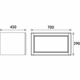 Heritage Wall Hung Vanity Unit Heritage Caversham 700mm Wall Hung One Drawer Vanity Unit, Worktop and Basin Bundle