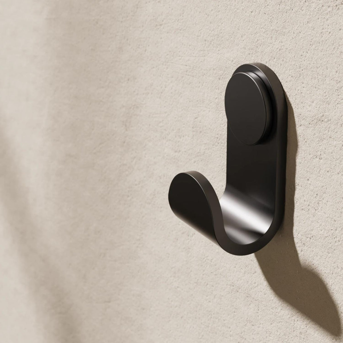 Crosswater Robe Hook Matt Black Crosswater Velo Robe Hook