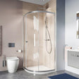 Crosswater Quadrant Shower Enclosure Silver / 900 x 900mm Crosswater Clear 6 Quadrant Shower Enclosure