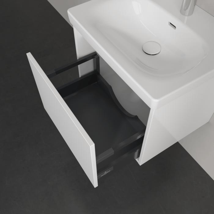 Villeroy & Boch Wall Mounted Vanity Unit Villeroy & Boch Skyla Wall Mounted 500mm One Drawer Vanity Unit with Basin