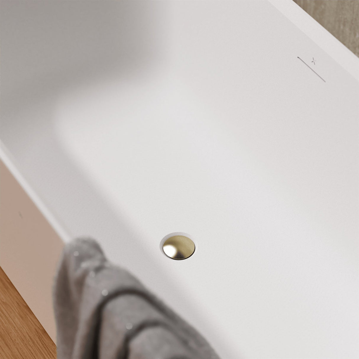Crosswater Bath Waste Brushed Brass Crosswater Slotted Click Clack Freestanding Bath Waste