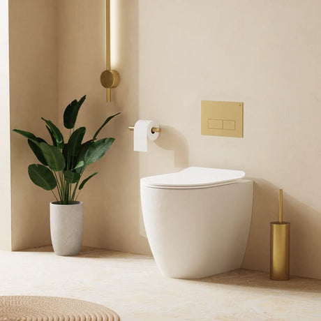 Crosswater Back To Wall Toilet Matt White Crosswater Glide II Back to Wall Rimless Toilet with Quick Release Soft Close Seat