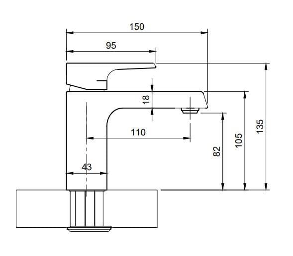 Villeroy and Boch Cloakroom Tap Villeroy & Boch Liberty Single Lever Mini Basin Mixer