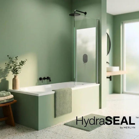 Merlyn Bath Screen Merlyn Single Square Bathscreen with HydraSEAL Technology