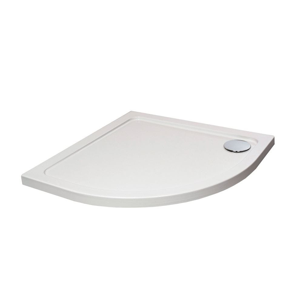 Aquarius Quadrant Shower Tray 900x900mm Aquarius Urbano Quadrant 45mm Stone Resin Shower Tray in White
