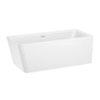 Roca Corner Bath White / Right Hand Roca Ona Asymmetric Corner Stonex® Bath