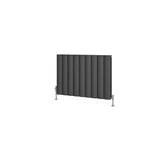 Eastbrook Panel Radiator Eastbrook Guardia Straight Horizontal Aluminium in Matt Anthracite