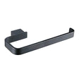 Aquarius Towel Ring Matt Black Aquarius FT Towel Ring