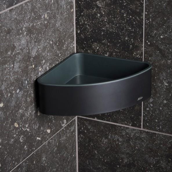 Miller Basket Miller Signature Corner Shower Basket in Matt Black