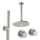 UK Bathroom Store Concealed Shower Set Crosswater Module Shower Set 1 with Fixed Head and Pencil Handset