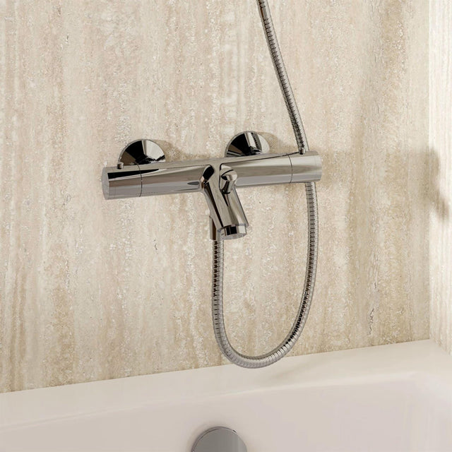 Crosswater Bath Shower Mixer Crosswater Kai Exposed Kai Thermostatic Bath Shower Mixer in Chrome