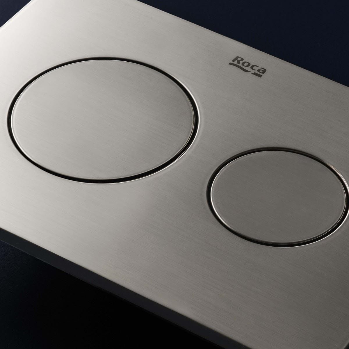 Roca Flush Plate Roca Duplo-S PS3 Flush Plate in Brushed Stainless Steel
