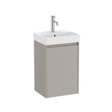 Roca Cloakroom Vanity Unit Roca Ona Compact 400mm Wall Mounted One Door Vanity Unit with Basin