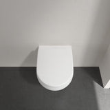 Villeroy & Boch Wall Hung Toilet Villeroy & Boch Architectura Compact Wall Hung Rimless DirectFlush Toilet with Soft Close Seat