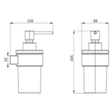 Crosswater Soap Dispenser Crosswater Velo Wall Mounted Soap Dispenser