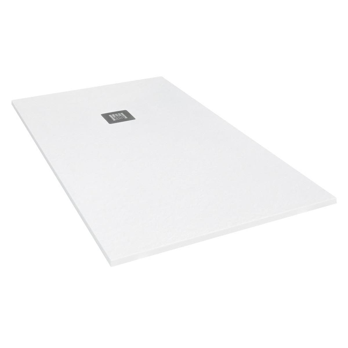 Tissino Rectangle Shower Tray 800 x 800mm Tissino Giorgio2 Rectangle Shower Tray in White Slate