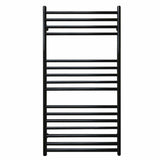 JIS Ladder Rail 1000 x 520mm / Black / Central Heating JIS Sussex Steyning Vertical Stainless Steel Heated Towel Rail